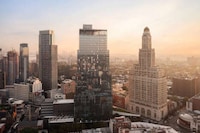 Glass-Clad Stacked Skyscrapers