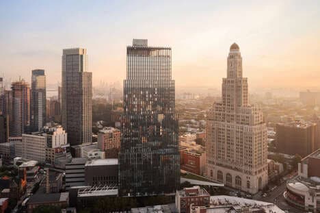 Glass-Clad Stacked Skyscrapers