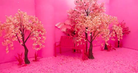 Immersive Spring-Themed Exhibits