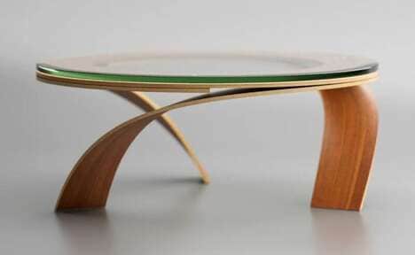 Harmonious Helical Coffee Tables
