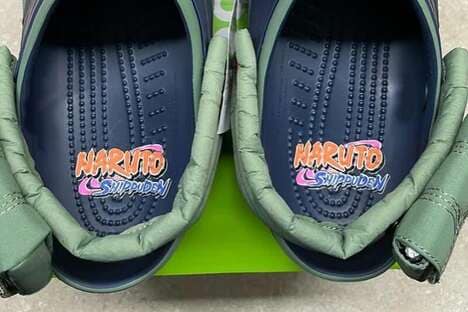 Anime-Inspired Perforated Footwear