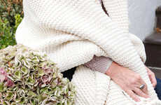 Oversized Cable-Knit Throws