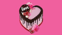 Icy Heart-Shaped Desserts