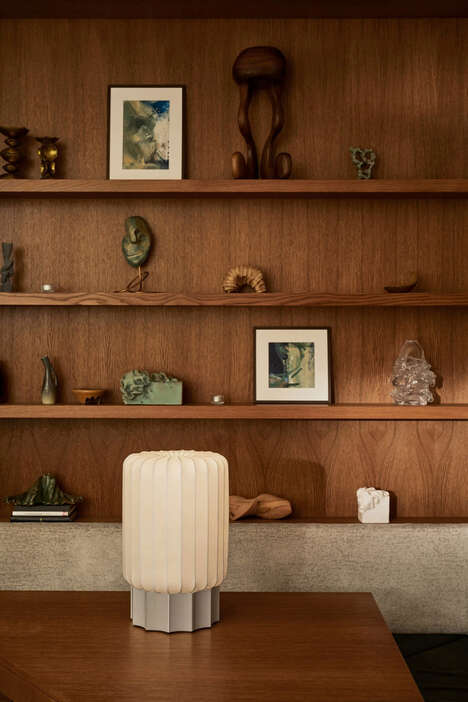 Rice Paper-Inspired Statuesque Lamps