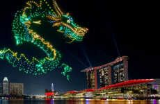 Dragon-Themed Drone Light Shows