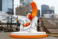 Cheesy Basketball Statues Image 1