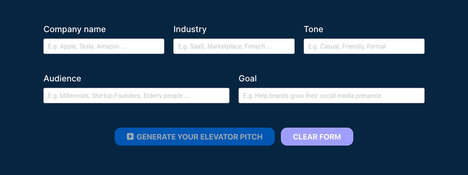 AI Elevator Pitch Generators