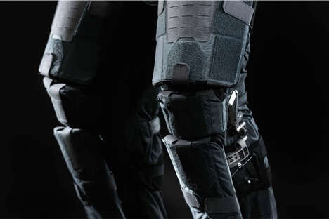 Load-Relieving Armored Exoskeletons