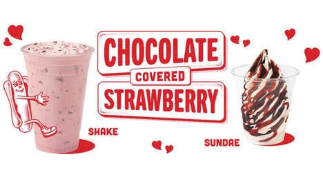 Blended Chocolate Strawberry Shakes