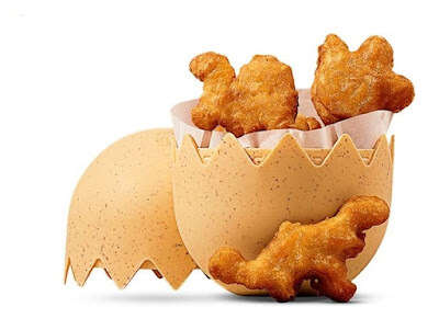 Dinosaur-Shaped Chicken Nuggets