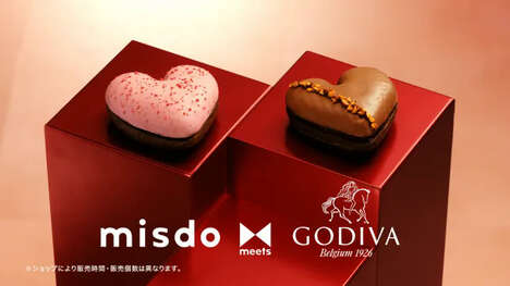 Collaboration Heart-Shaped Donuts