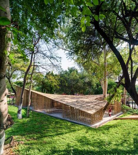 Local Craft-Shown Bamboo Pavilions