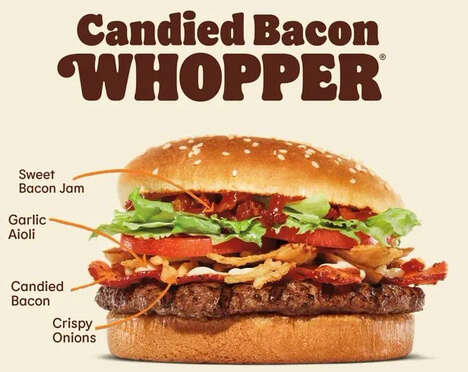 Sweet Candied Bacon Burgers