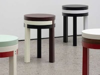 Expressive Triple-Layer Stools Image 1