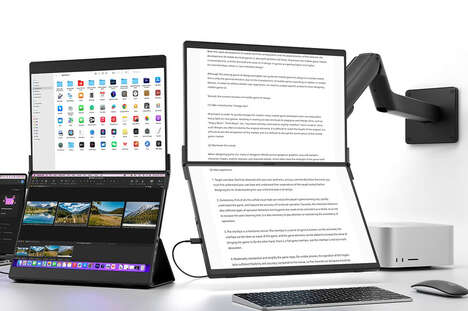 Mobile Dual-Touchscreen Monitors