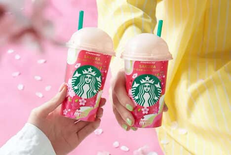 Springtime Sakura Dessert Drinks