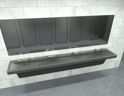 Sleek Four-Station Sinks