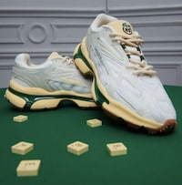 Minimal Collaborative Tennis Sneakers Image 2