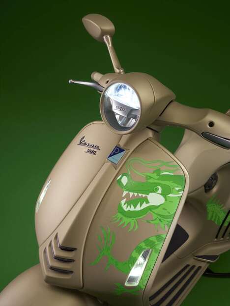 Dragon-Motif Motor Scooters