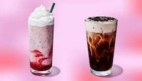 Creamy Strawberry Puree Drinks