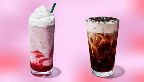 Creamy Strawberry Puree Drinks