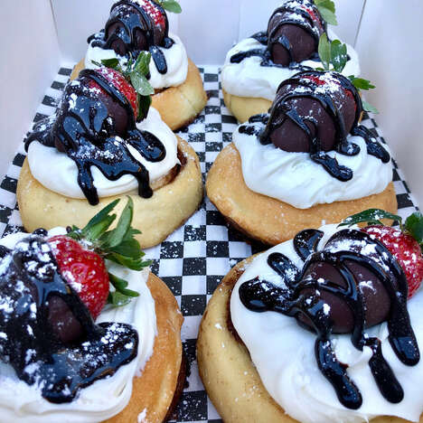 Chocolate Strawberry Cinnamon Buns