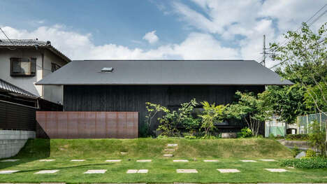 Raw Blackened-Wood Family Homes
