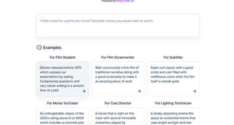 AI Movie Recommendations