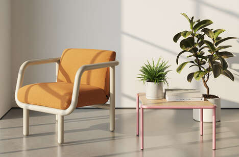Tubular Vibrant Lounge Chairs