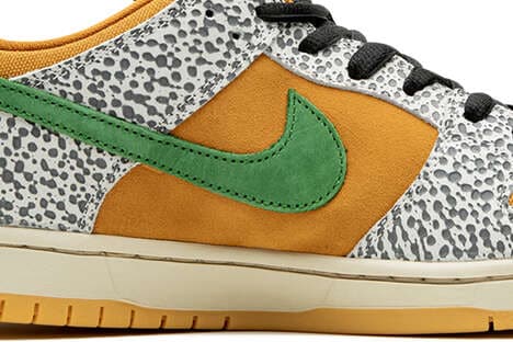 Boldly Patterned Skate Sneakers