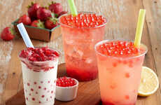 Textural Strawberry Drinks