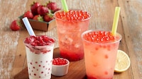 Textural Strawberry Drinks Image 1