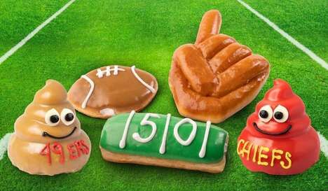 Super Bowl-Themed Doughnuts