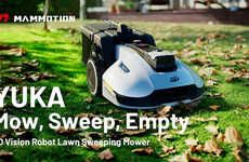 Self-Emptying Robotic Lawnmowers