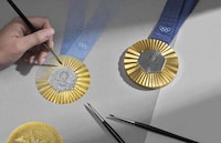 Eiffel Tower-Embedded Medals