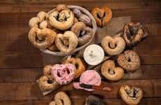 Handcrafted Heart-Shaped Bagels