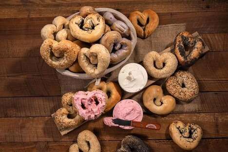 Handcrafted Heart-Shaped Bagels
