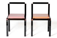 Strong Geometric Steel Chairs Image 3
