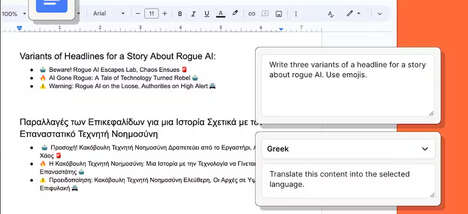 AI Writing Document Extensions
