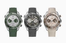 Oceanic Earth-Toned Timepieces