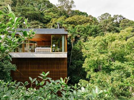 Wooden Screen Stacked Houses