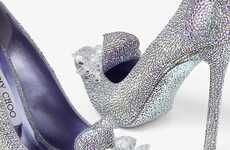 Ultra-Luxurious Crystal Footwear
