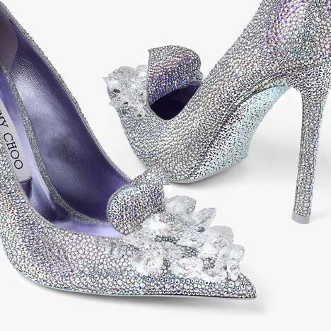 Ultra-Luxurious Crystal Footwear