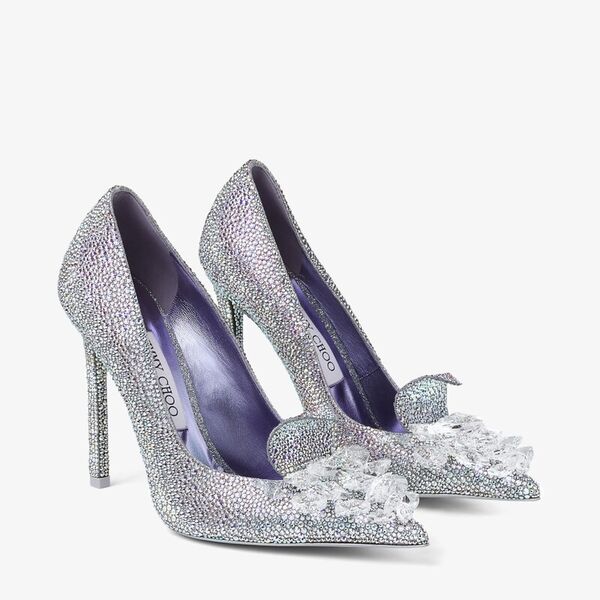 Ari” Crystal Covered Pointy Toe Pump | Couture shoes, Fabulous shoes,  Cinderella shoes