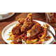 Chicken-Topped Macaroni Waffles Image 1