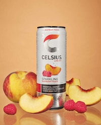 Sparkling Raspberry Peach Beverages Image 1