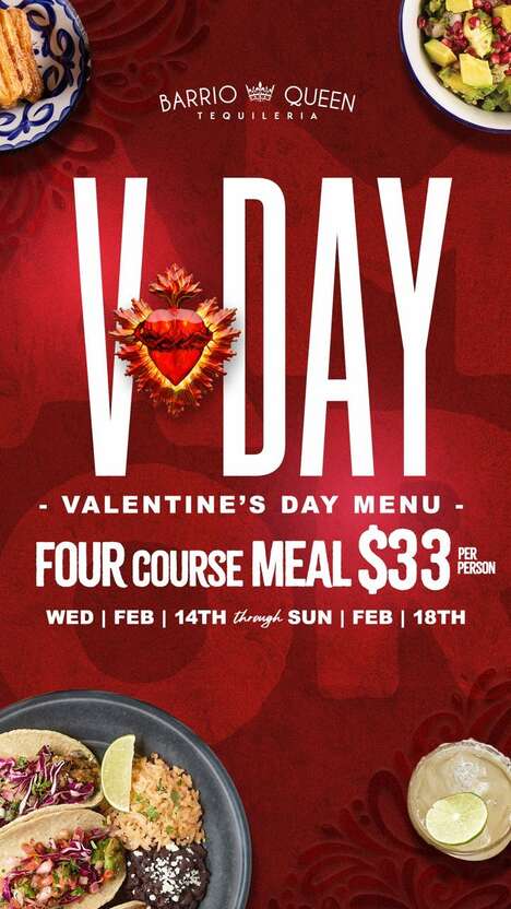 Romantic Mexican Cuisine Menus