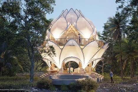 Lotus Flower-Inspired Villas