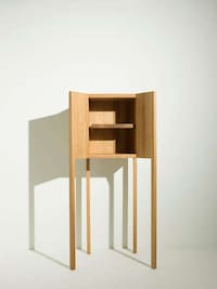 Minimal Four-Legged Wooden Cabinets Image 1