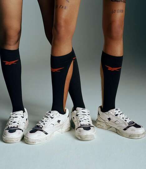 Pre-Distressed Collaborative Sneakers